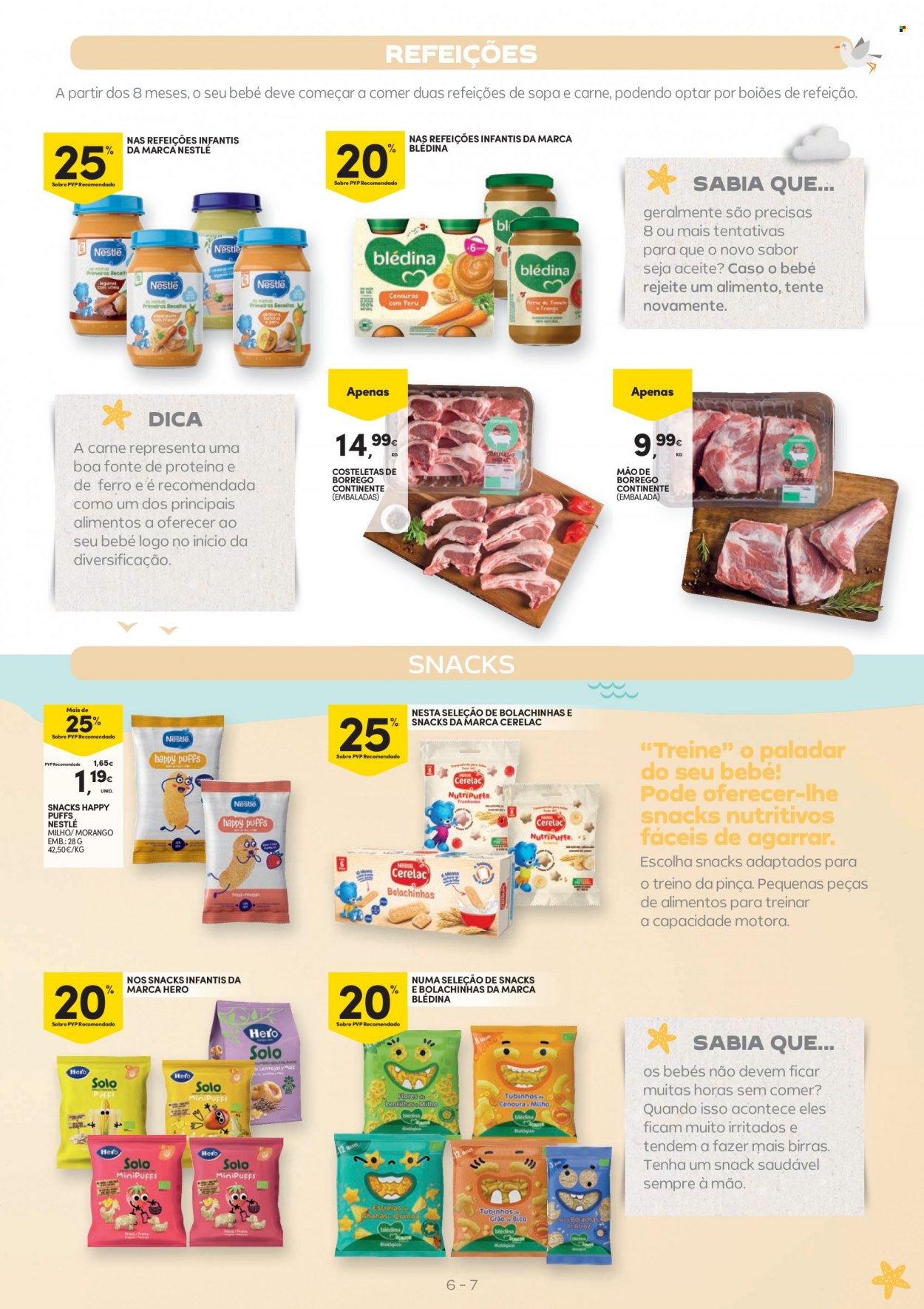 thumbnail - Folheto Continente - 23.5.2023 - 4.6.2023 - Produtos em promoção - morango, milho, sopa, Nestlé, Blédina. Página 7.