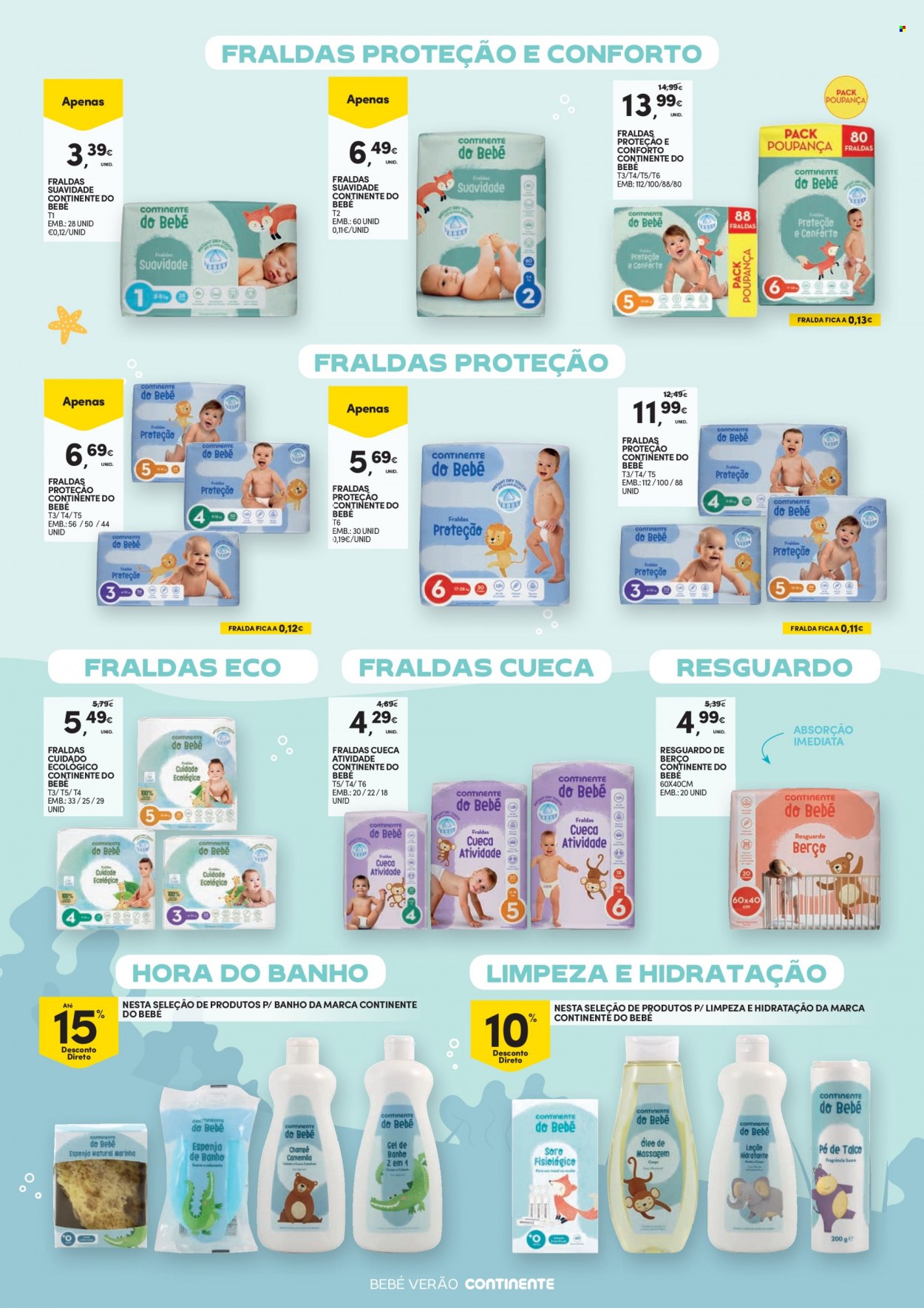 Folheto Continente - 23.5.2023 - 4.6.2023 - Produtos em promoção - cuecas, fraldas. Página 12.