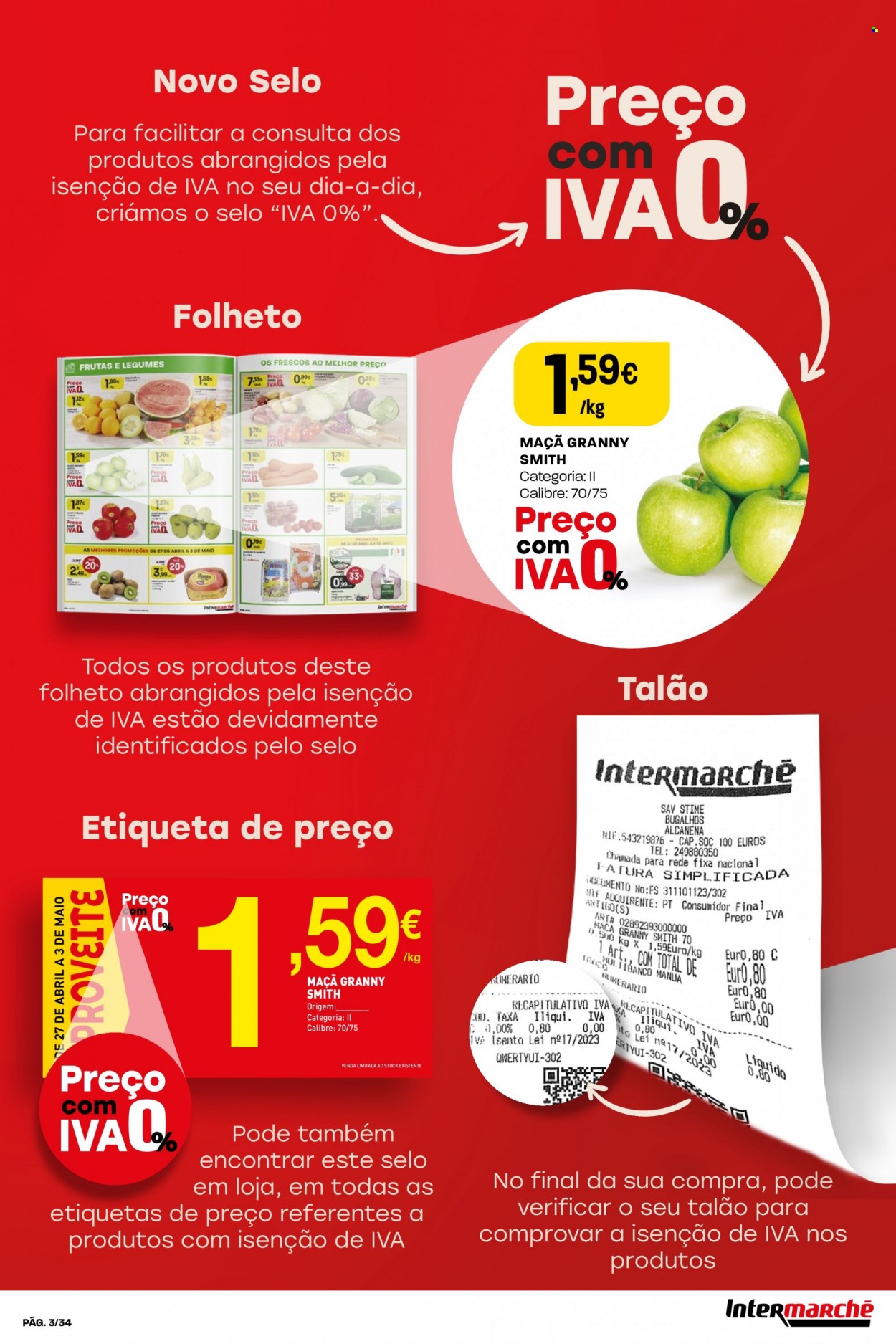 thumbnail - Folheto Intermarché - 25.5.2023 - 31.5.2023 - Produtos em promoção - maçã. Página 3.