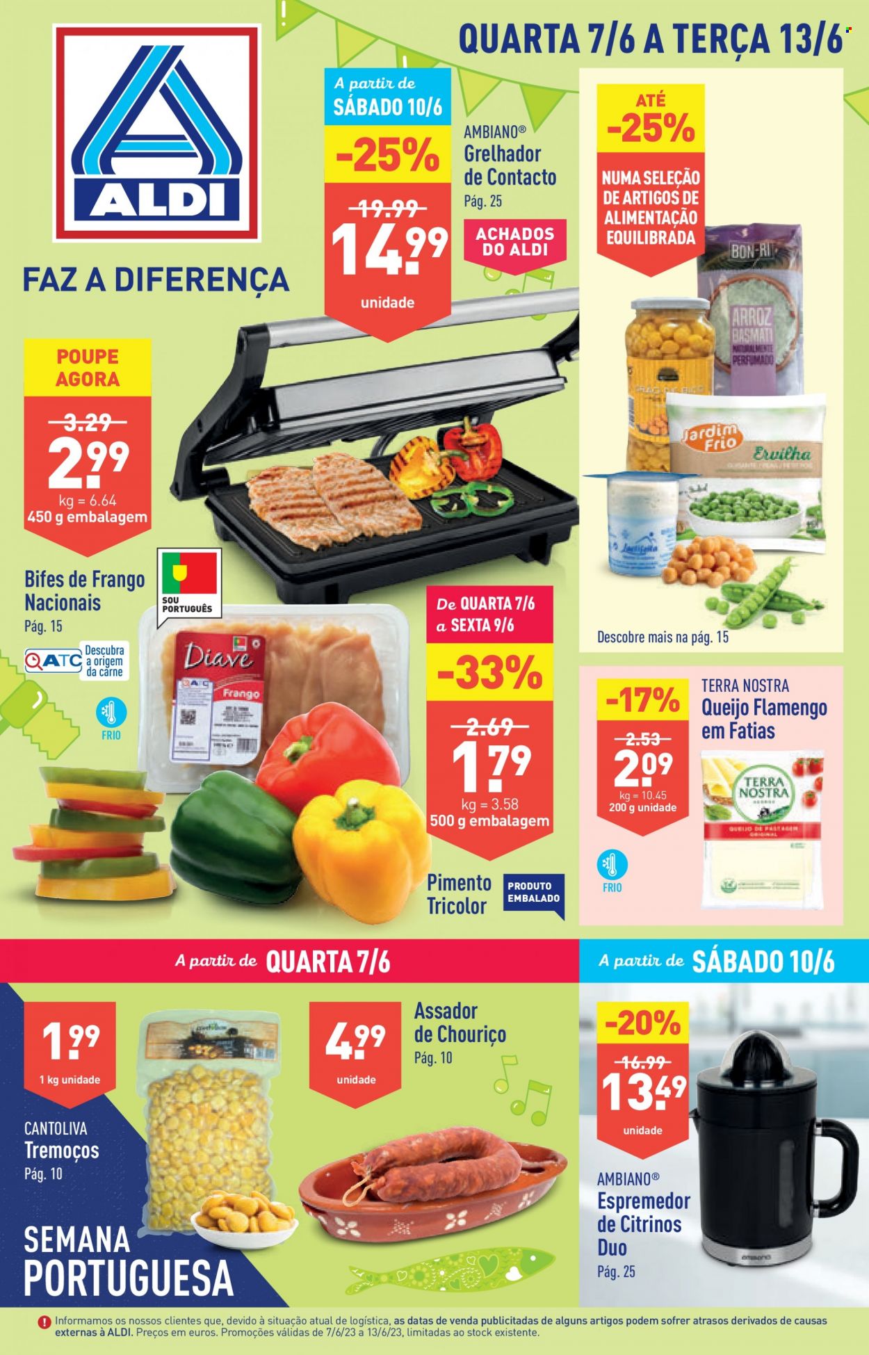 Folheto Aldi - 7.6.2023 - 13.6.2023. Página 1
