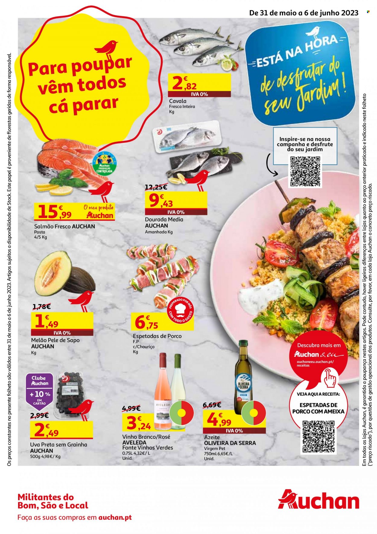 Folheto Auchan - 31.5.2023 - 6.6.2023. Página 1