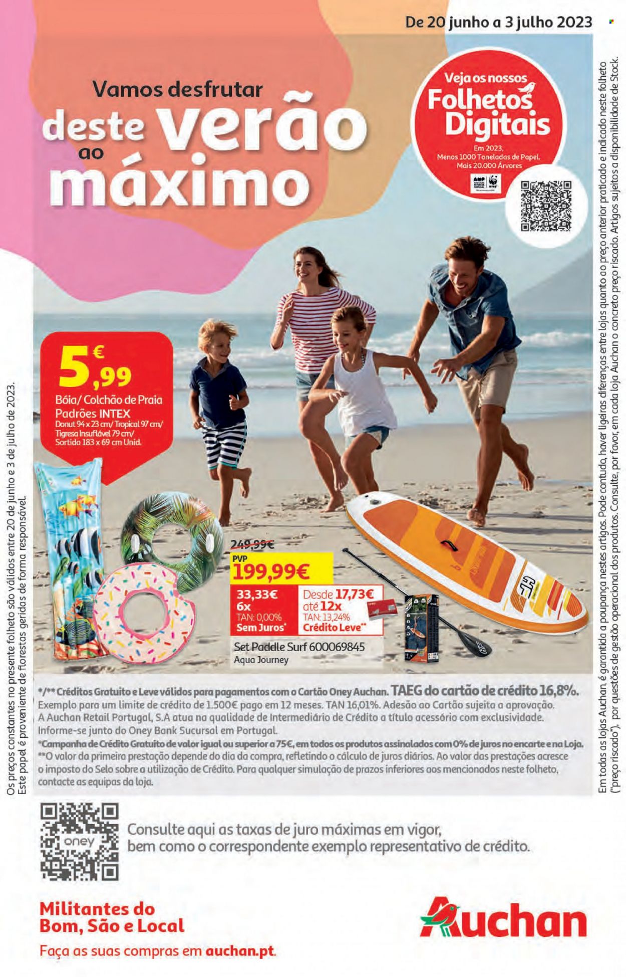 Folheto Auchan - 20.6.2023 - 3.7.2023. Página 1