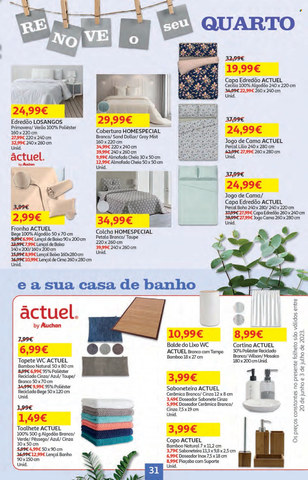 Folheto Auchan - 20.6.2023 - 3.7.2023. Página 31