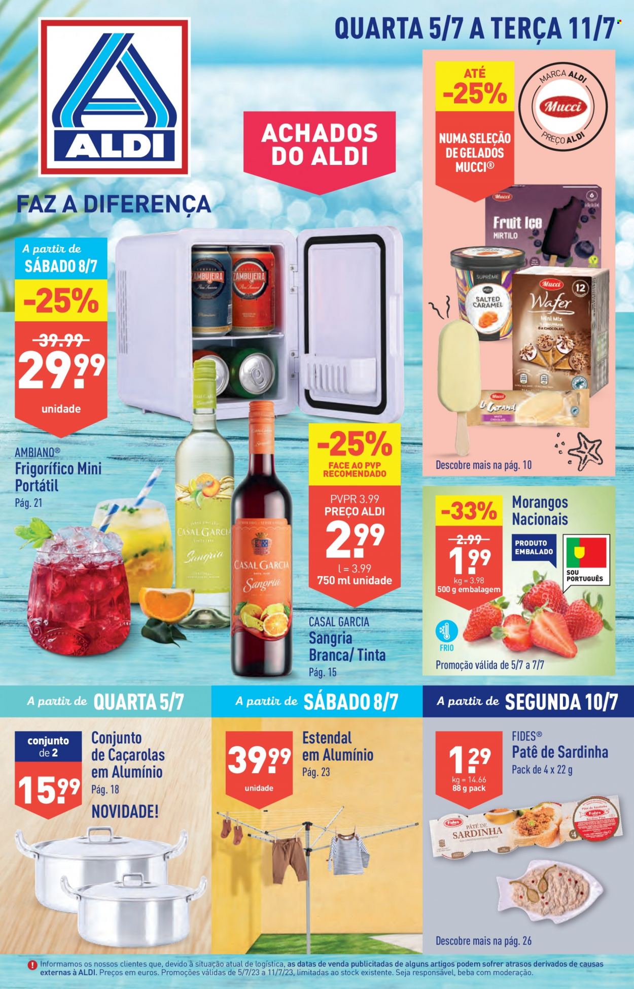 Folheto Aldi - 5.7.2023 - 11.7.2023. Página 1