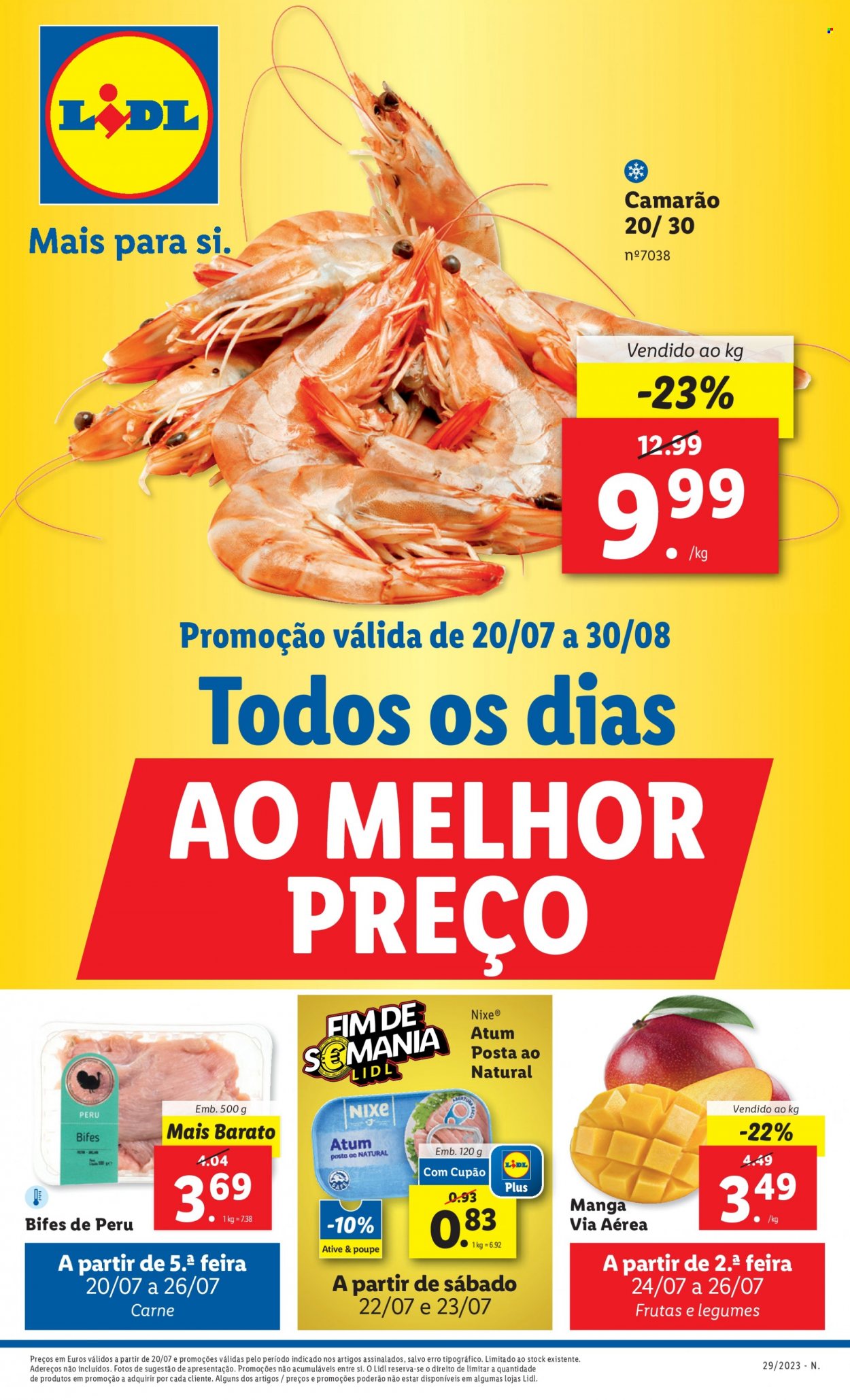Folheto Lidl - 20.7.2023 - 26.7.2023. Página 1