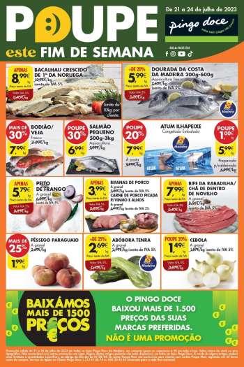 Folheto Pingo Doce - 21.7.2023 - 24.7.2023.