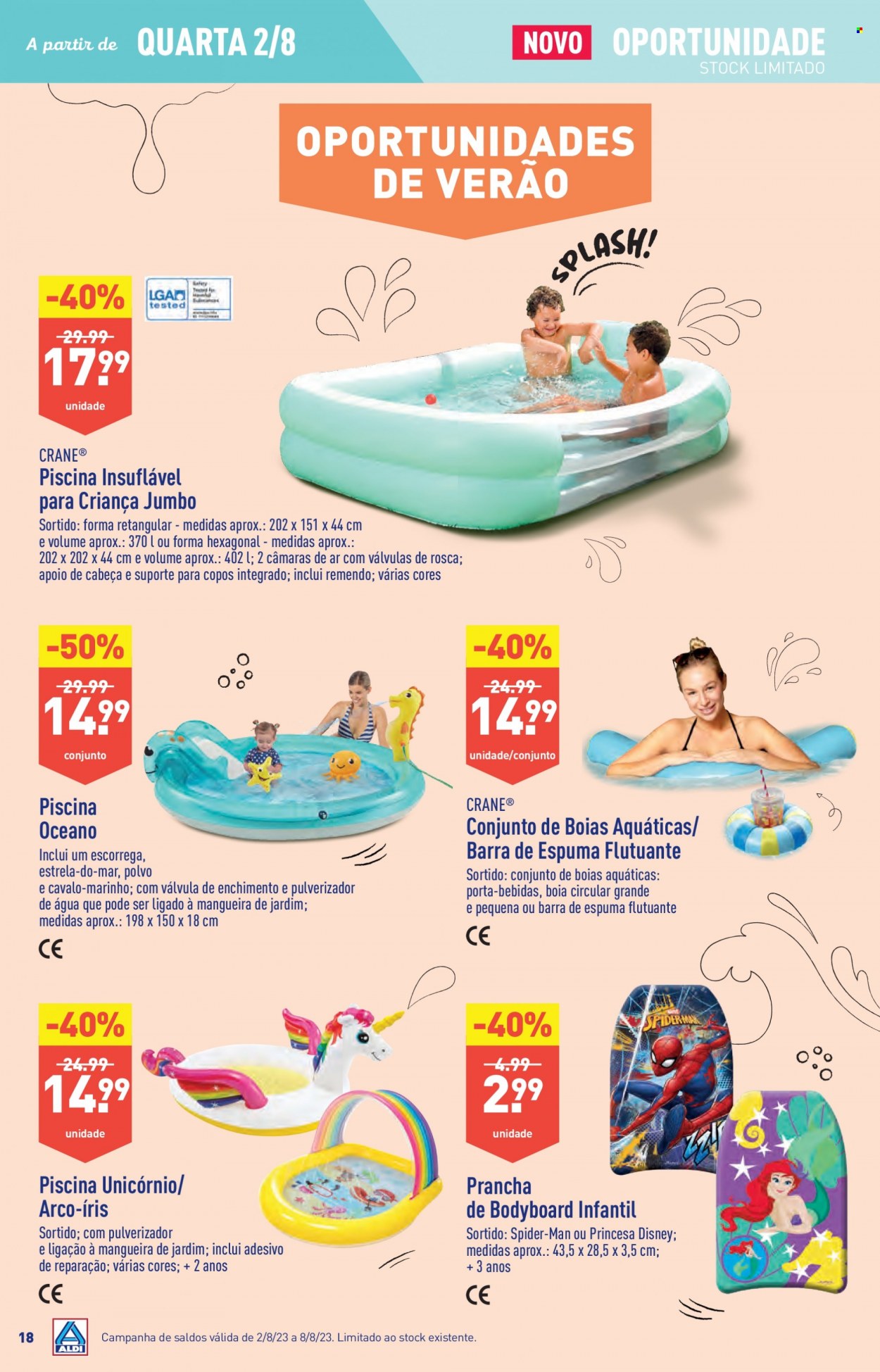 Folheto Aldi - 2.8.2023 - 8.8.2023. Página 18