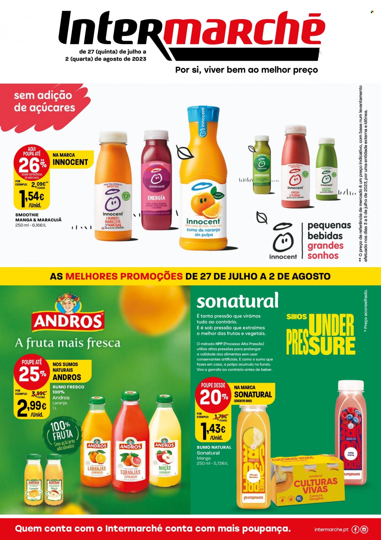 Folheto Intermarché - 27.7.2023 - 2.8.2023. Página 1