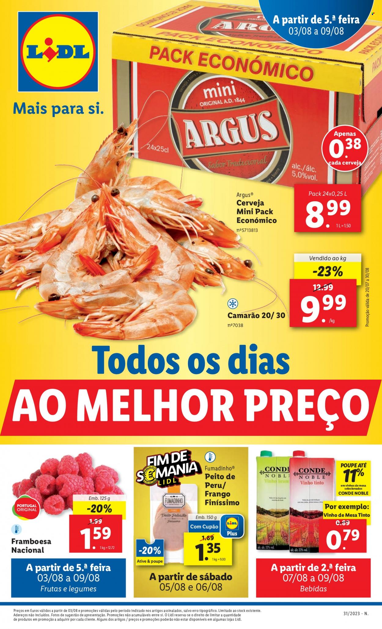 Folheto Lidl - 3.8.2023 - 9.8.2023. Página 1