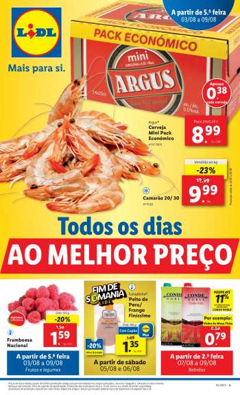Folheto Lidl - 3.8.2023 - 9.8.2023.