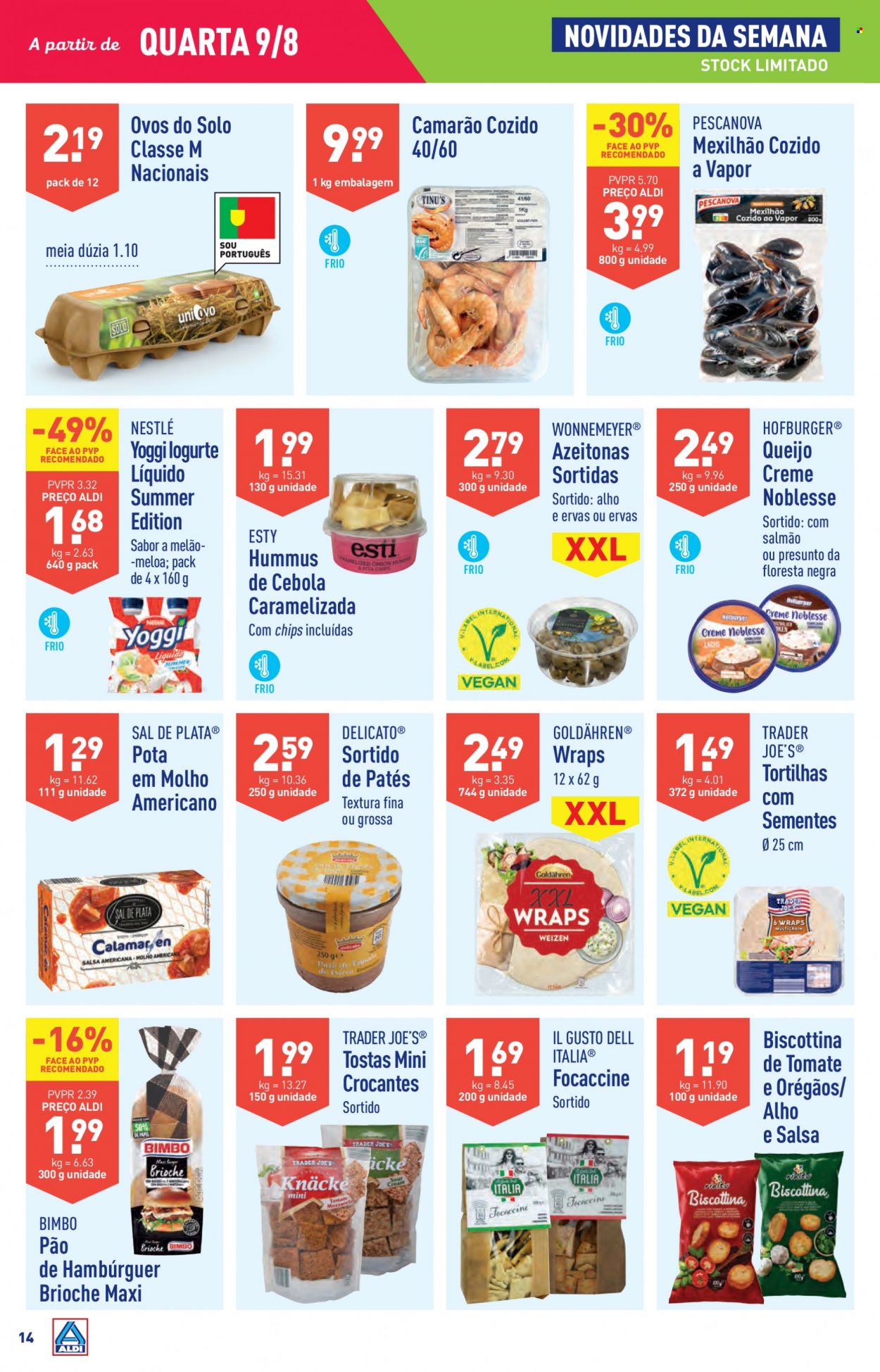 Folheto Aldi - 9.8.2023 - 15.8.2023. Página 14