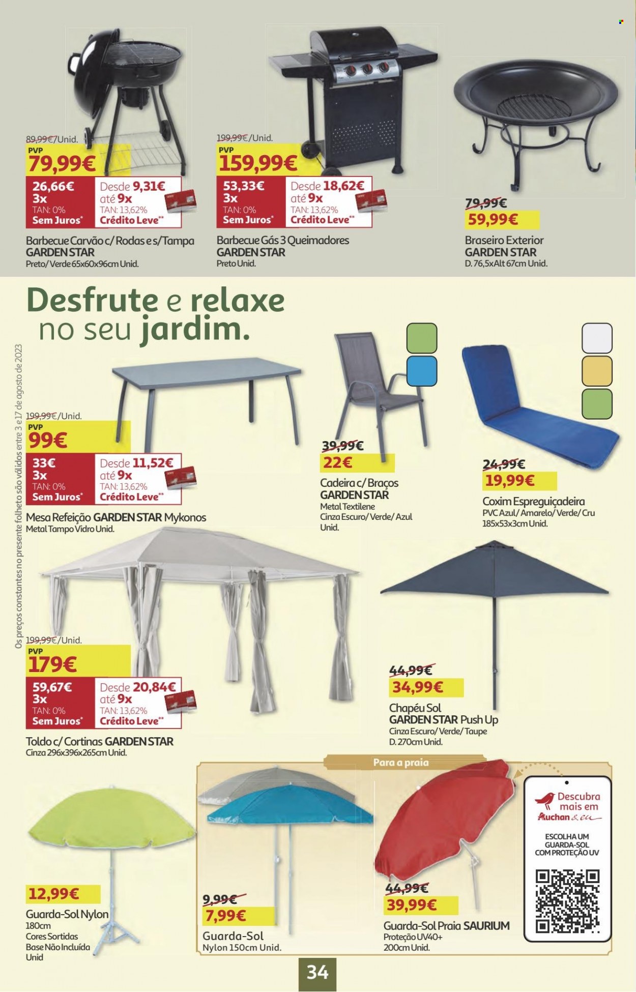 Folheto Auchan - 3.8.2023 - 17.8.2023. Página 34