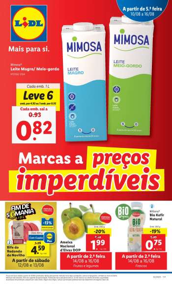 Folheto Lidl - 10.8.2023 - 16.8.2023.
