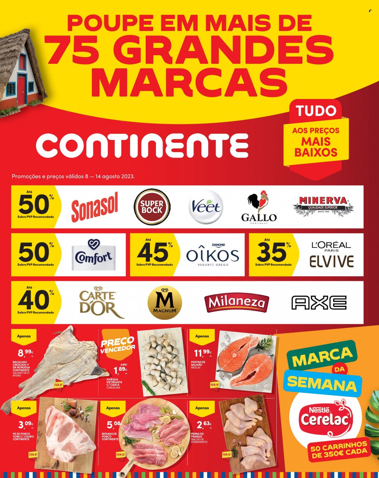 Folheto Continente Modelo - 8.8.2023 - 14.8.2023. Página 1