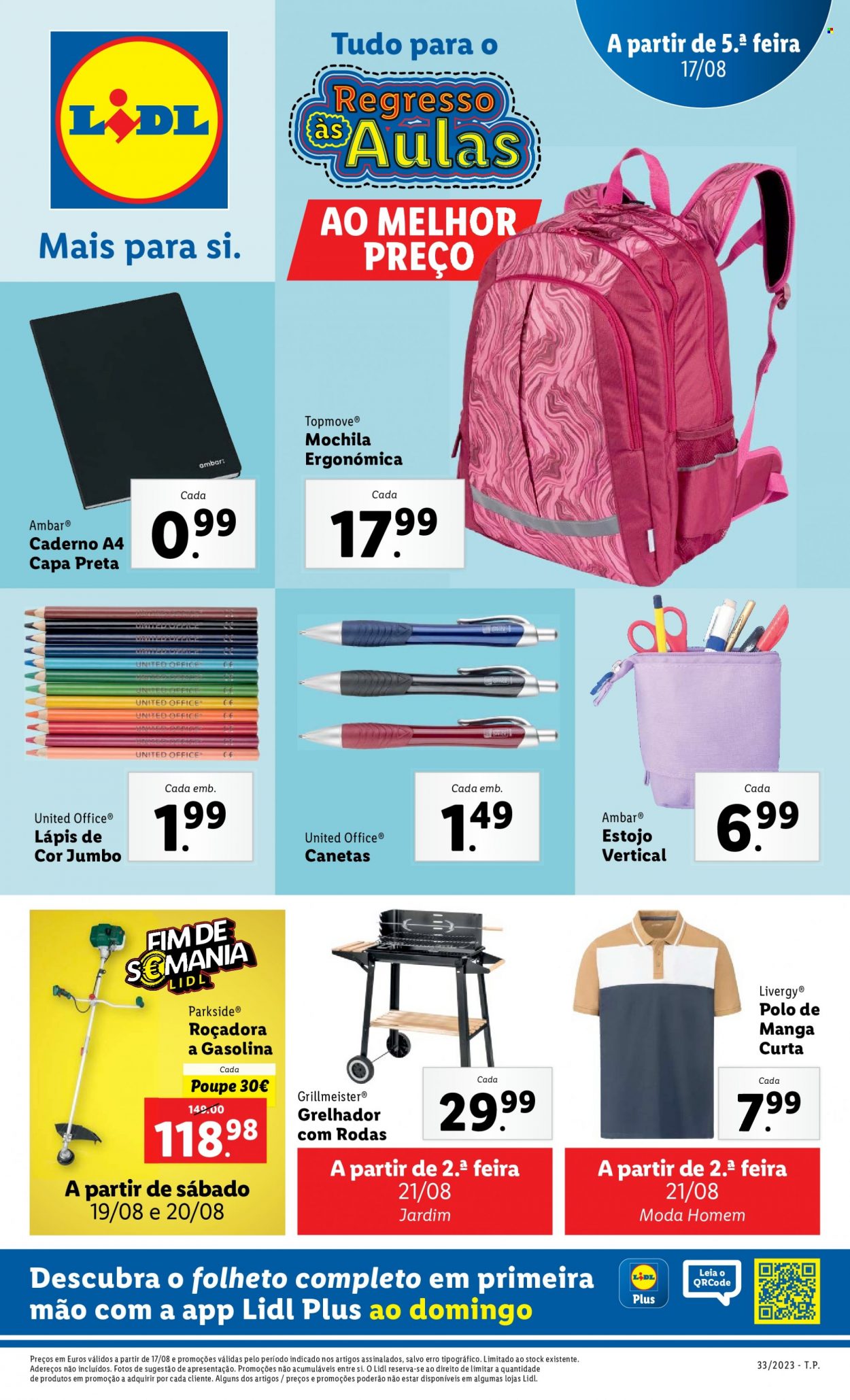 Folheto Lidl - 17.8.2023 - 23.8.2023. Página 1