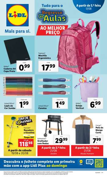 Folheto Lidl - 17.8.2023 - 23.8.2023.