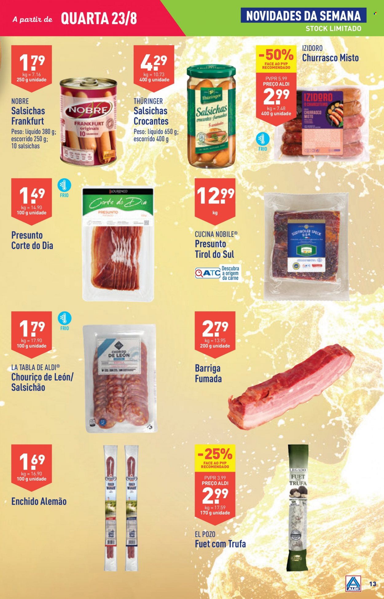 Folheto Aldi - 23.8.2023 - 29.8.2023. Página 13