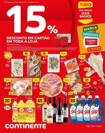 Folheto Continente Modelo - 22.8.2023 - 28.8.2023.