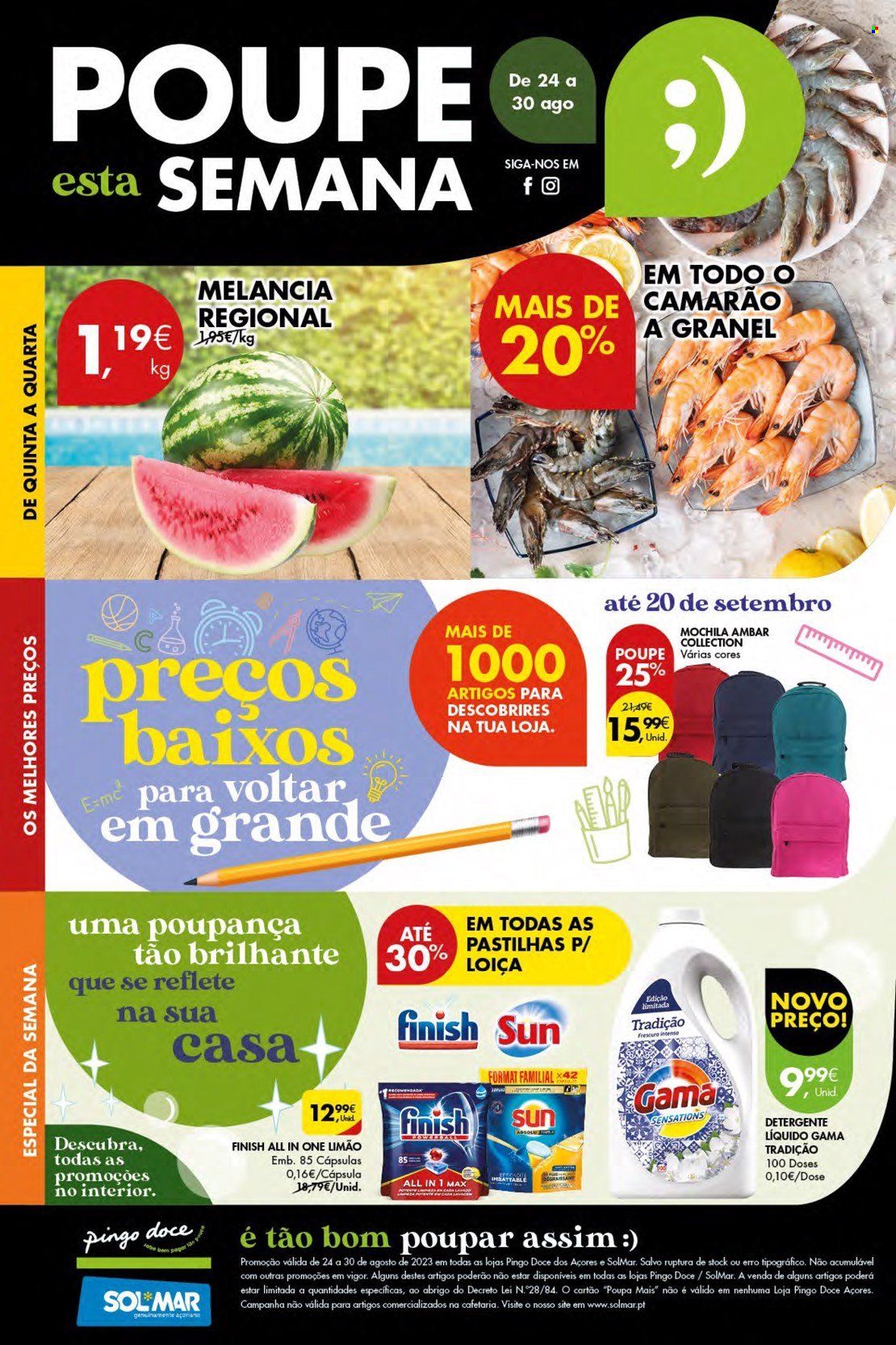 Folheto Pingo Doce - 24.8.2023 - 30.8.2023. Página 1