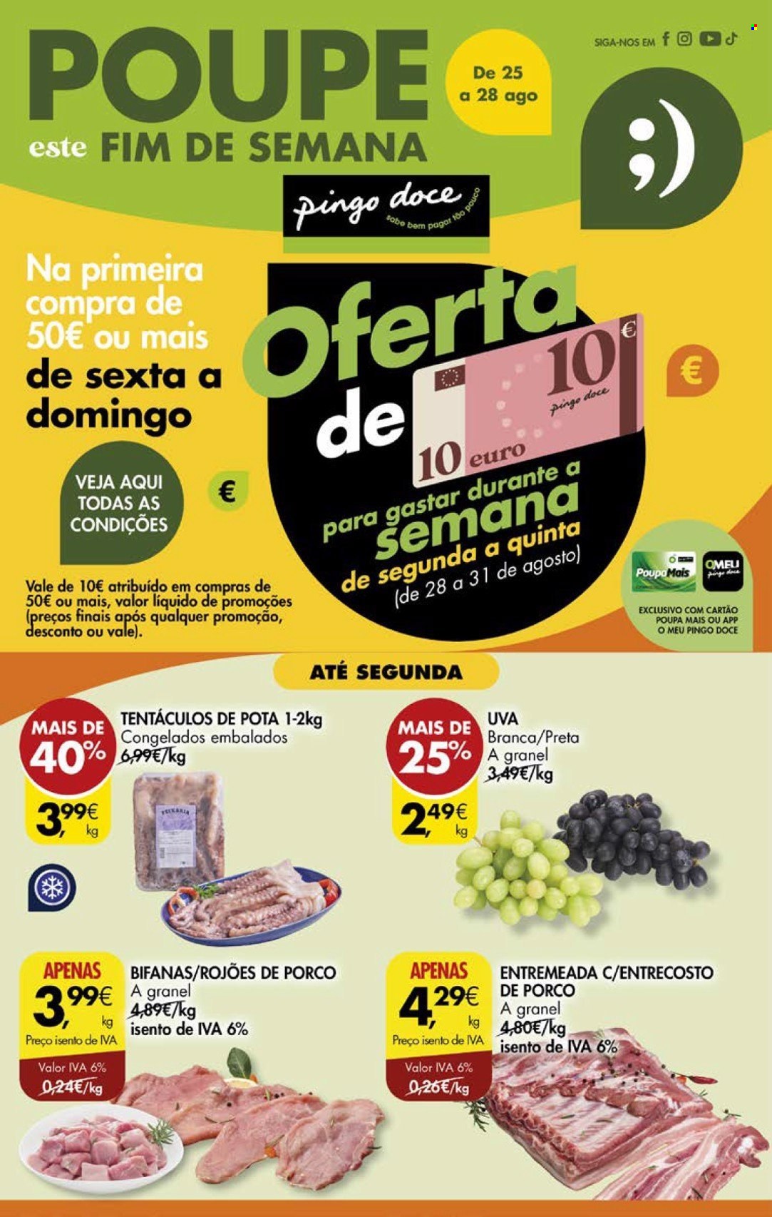 Folheto Pingo Doce - 25.8.2023 - 28.8.2023. Página 1
