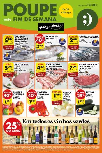 Folheto Pingo Doce - 25.8.2023 - 28.8.2023.