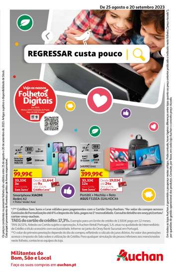 Folheto Auchan - 25.8.2023 - 20.9.2023.