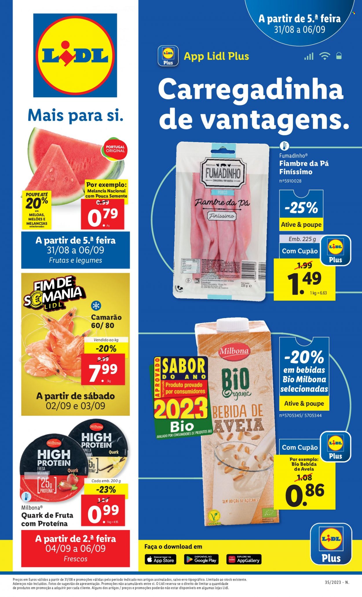 Folheto Lidl - 31.8.2023 - 6.9.2023. Página 1