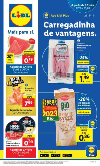 Folheto Lidl - 31.8.2023 - 6.9.2023.