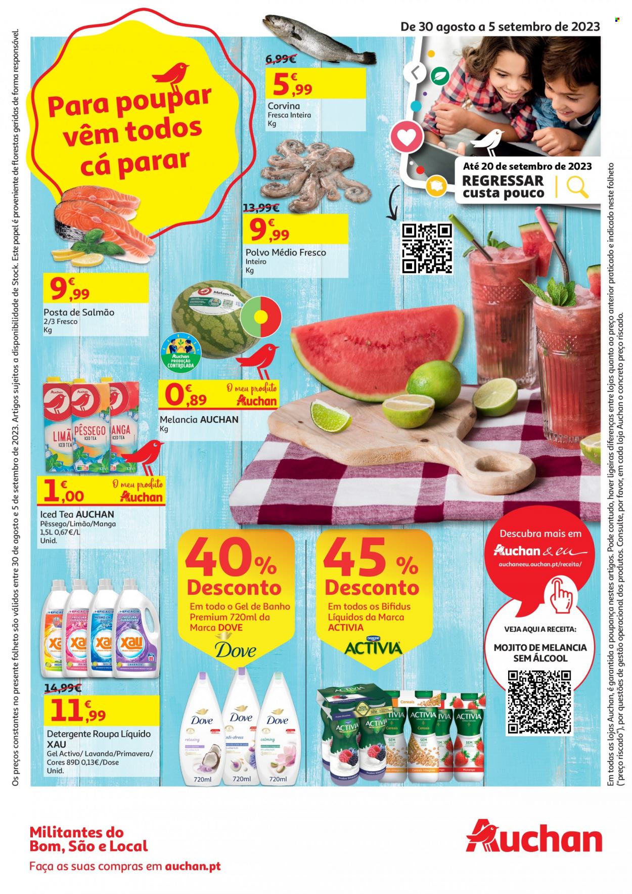 Folheto Auchan - 30.8.2023 - 5.9.2023. Página 1