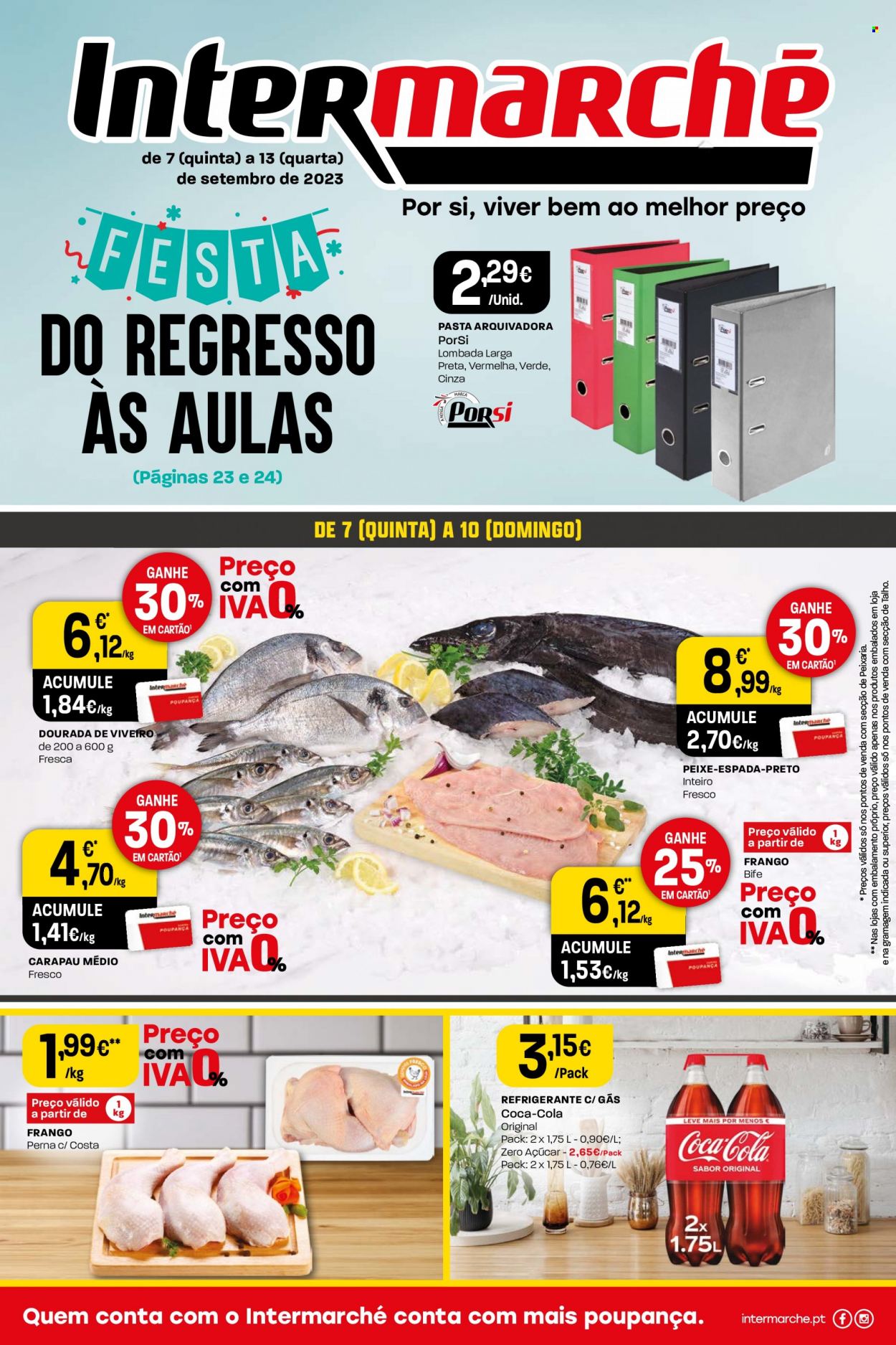 Folheto Intermarché - 7.9.2023 - 13.9.2023. Página 1