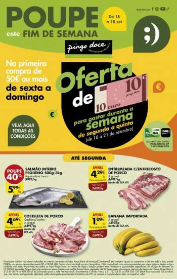 Folheto Pingo Doce - 15.9.2023 - 18.9.2023.
