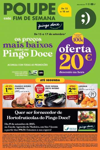 Folheto Pingo Doce - 15.9.2023 - 18.9.2023.