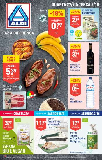 Folheto Aldi - 27.9.2023 - 3.10.2023.