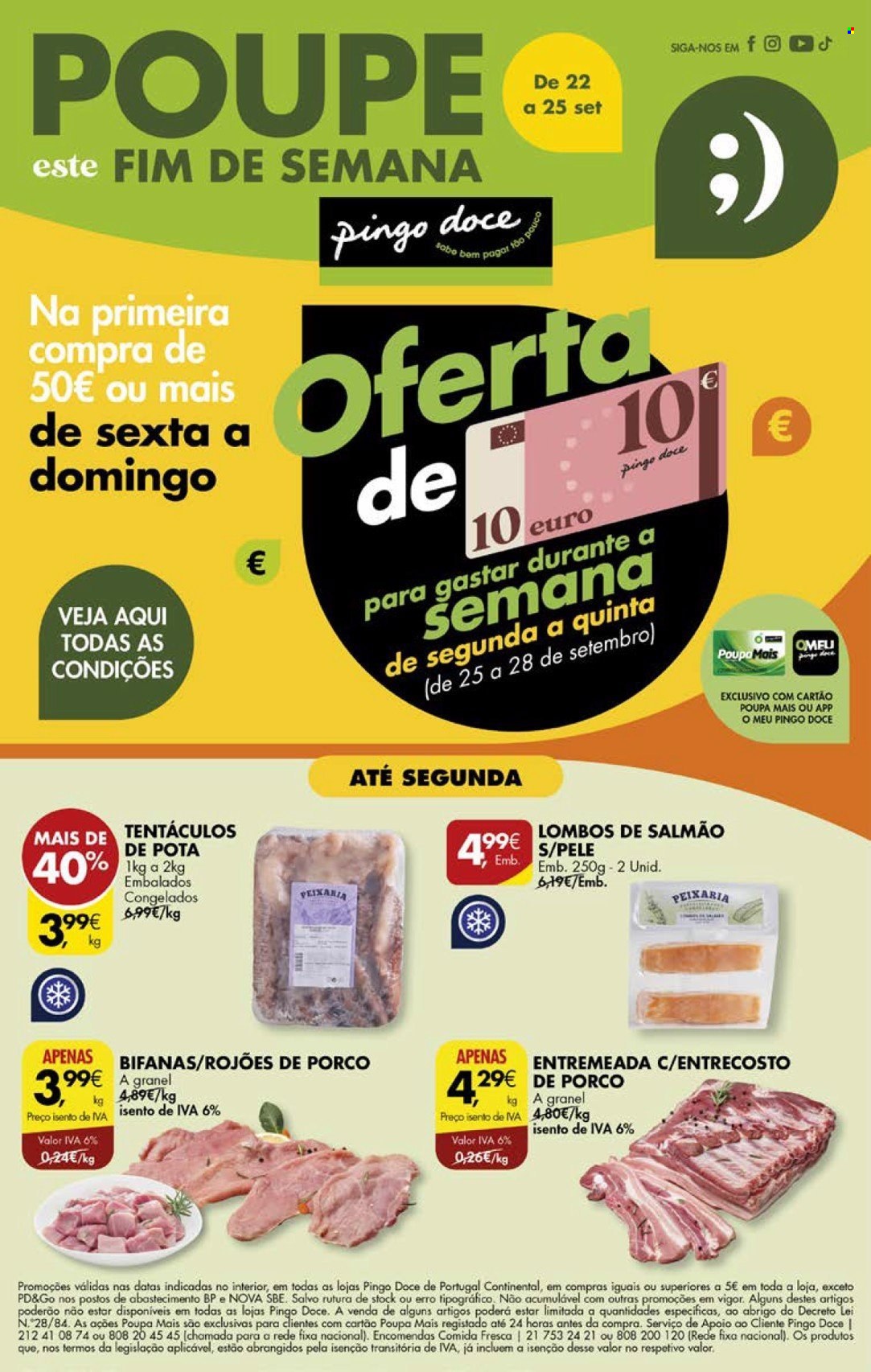 Folheto Pingo Doce - 22.9.2023 - 25.9.2023. Página 1