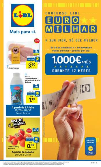 Folheto Lidl - 28.9.2023 - 4.10.2023.