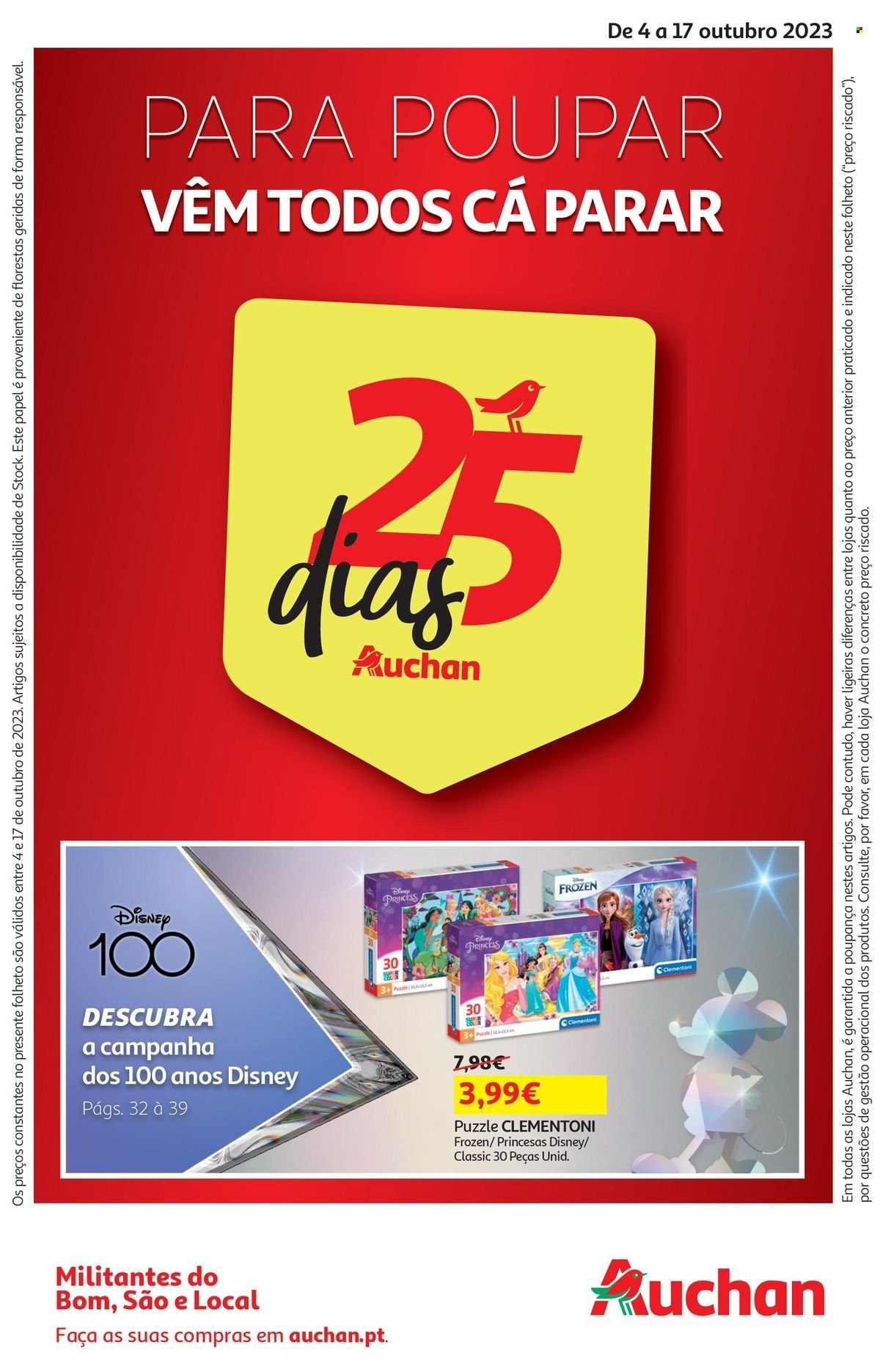 Folheto Auchan - 4.10.2023 - 17.10.2023. Página 1