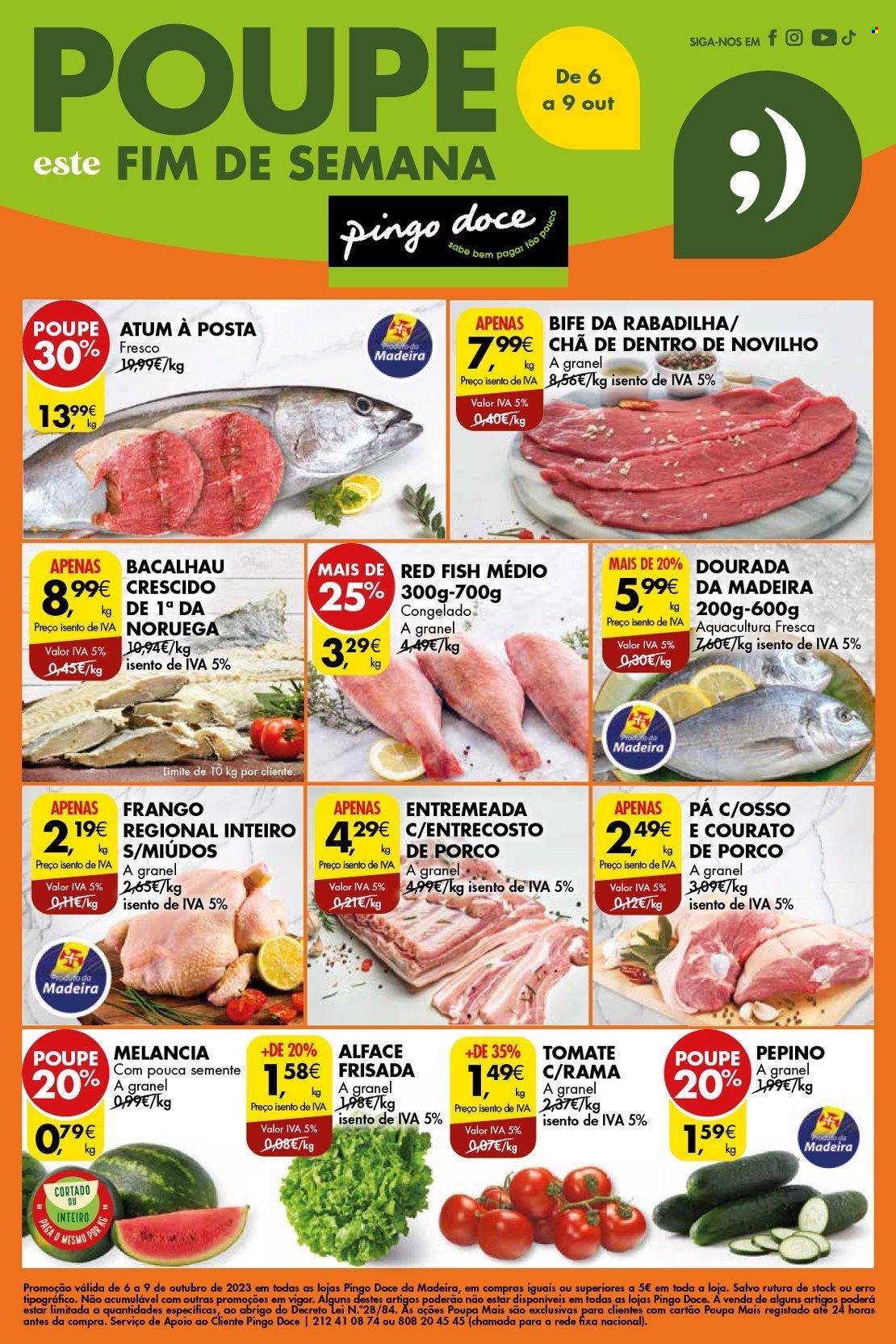 Folheto Pingo Doce - 6.10.2023 - 9.10.2023. Página 1