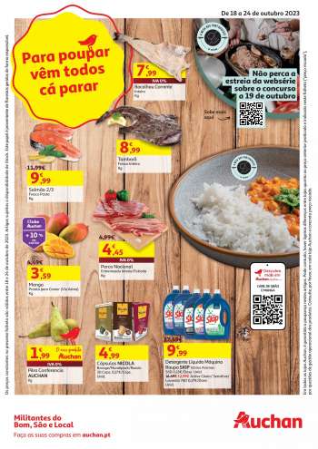 Folheto Auchan - 18.10.2023 - 24.10.2023.