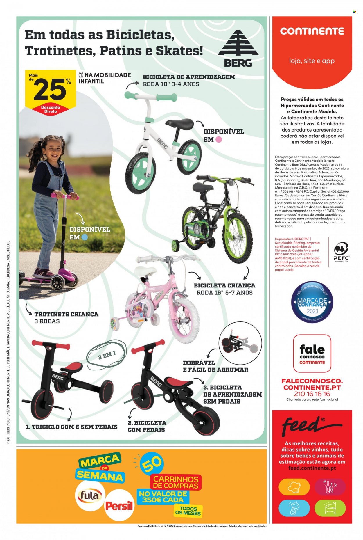 Folheto Continente - 31.10.2023 - 6.11.2023. Página 56
