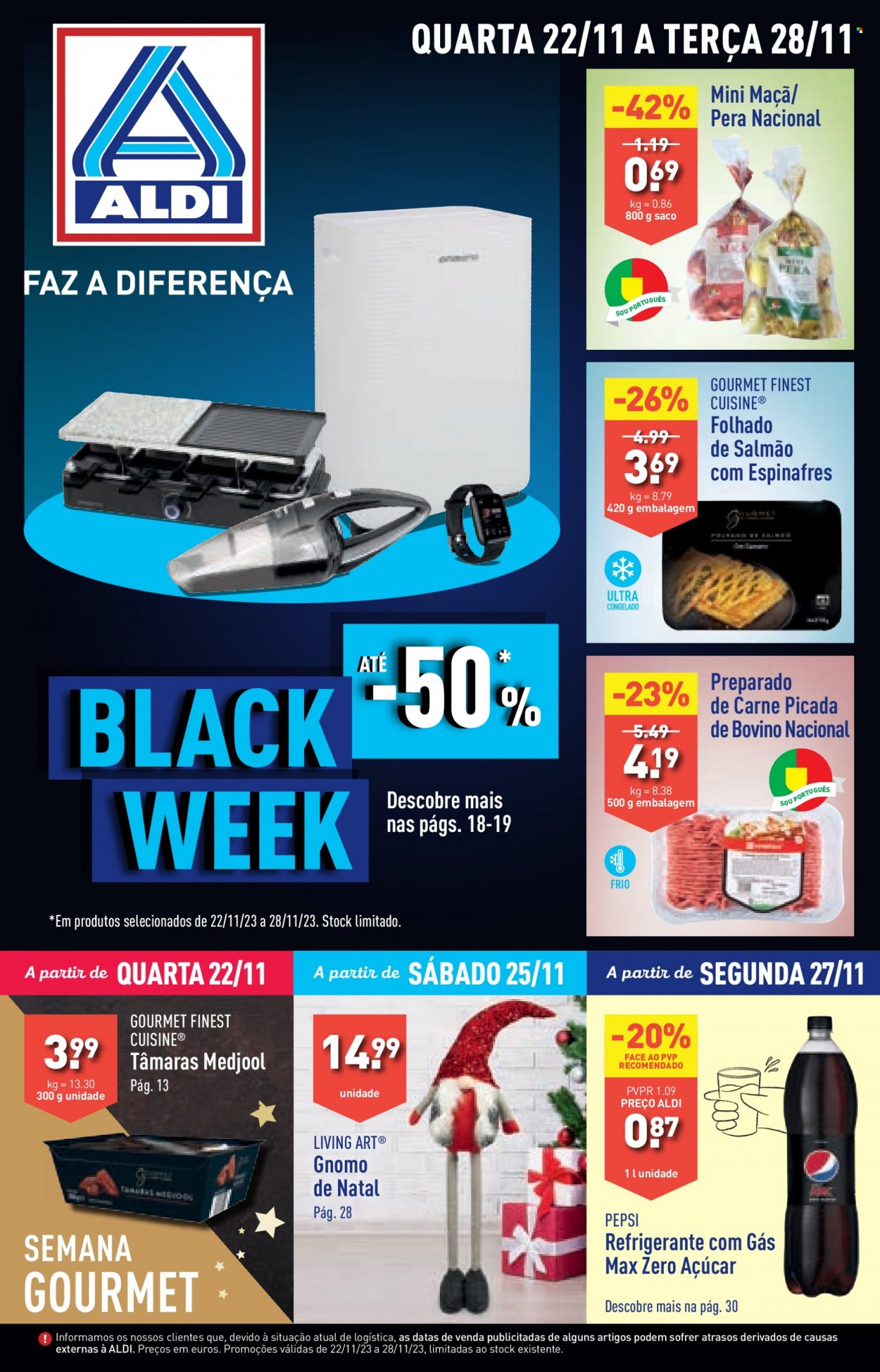 Folheto Aldi - 22.11.2023 - 28.11.2023. Página 1