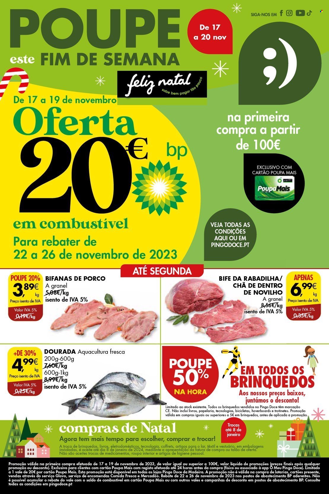 Folheto Pingo Doce - 17.11.2023 - 20.11.2023. Página 1