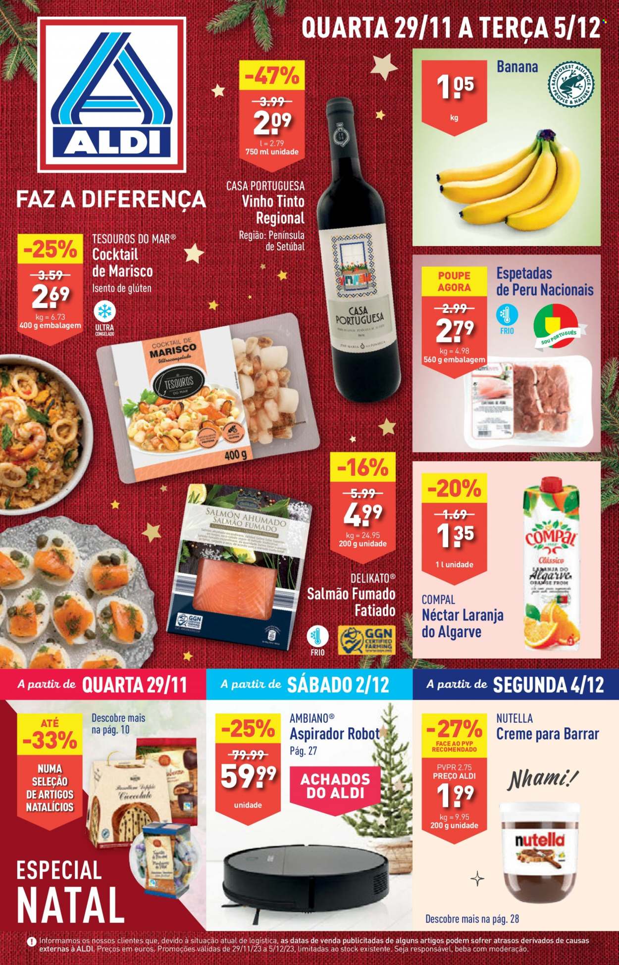 Folheto Aldi - 29.11.2023 - 5.12.2023. Página 1