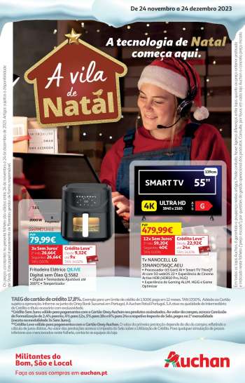 Folheto Auchan - 24.11.2023 - 24.12.2023.