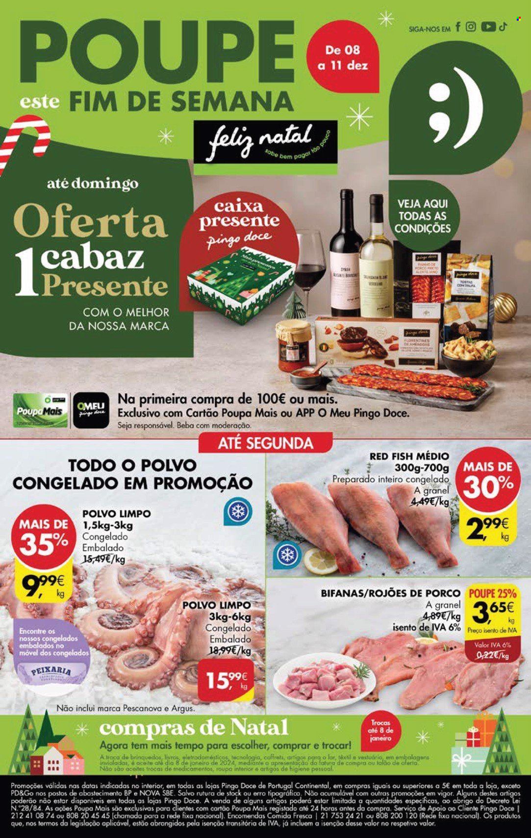 Folheto Pingo Doce - 8.12.2023 - 11.12.2023. Página 1