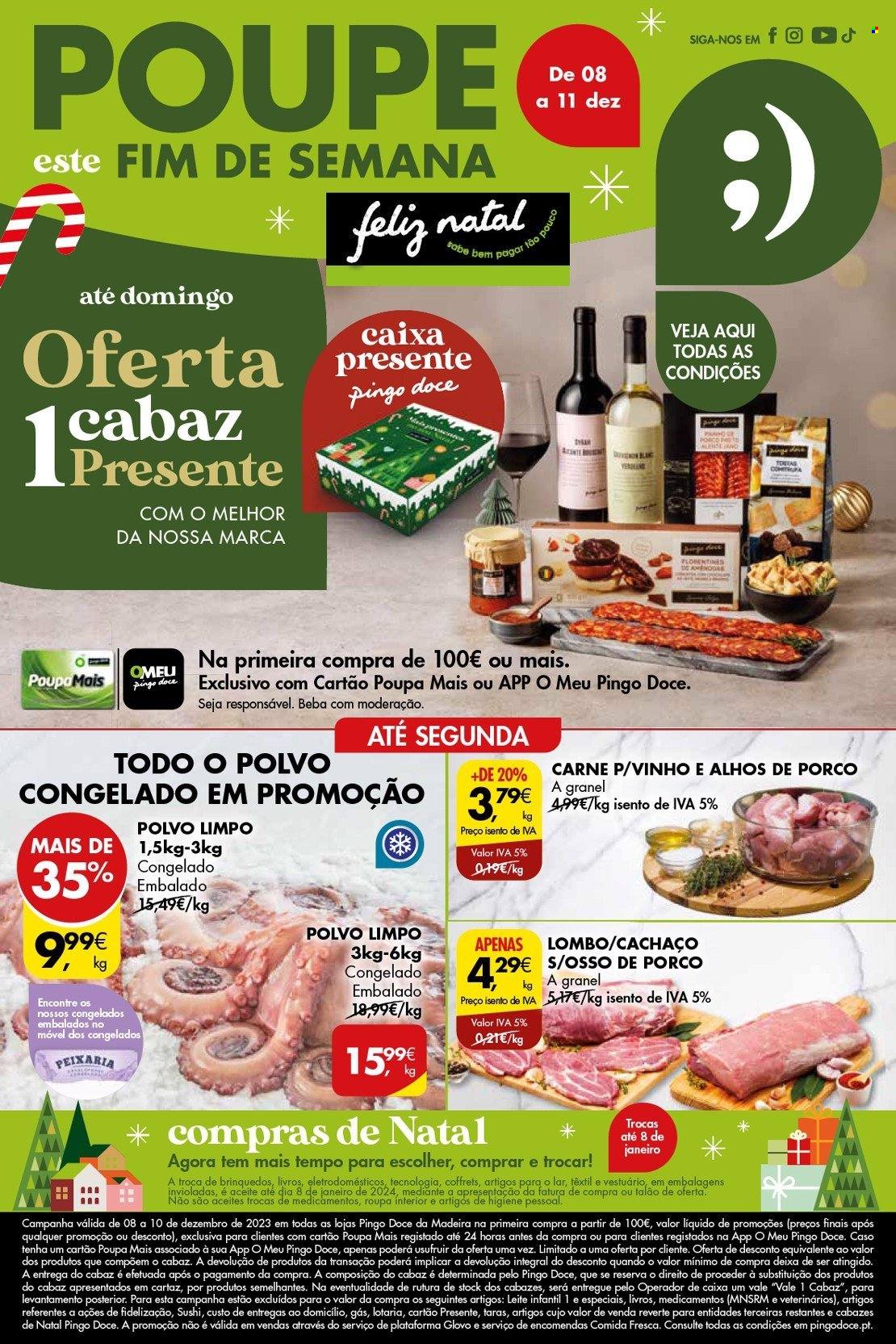 Folheto Pingo Doce - 8.12.2023 - 11.12.2023. Página 1