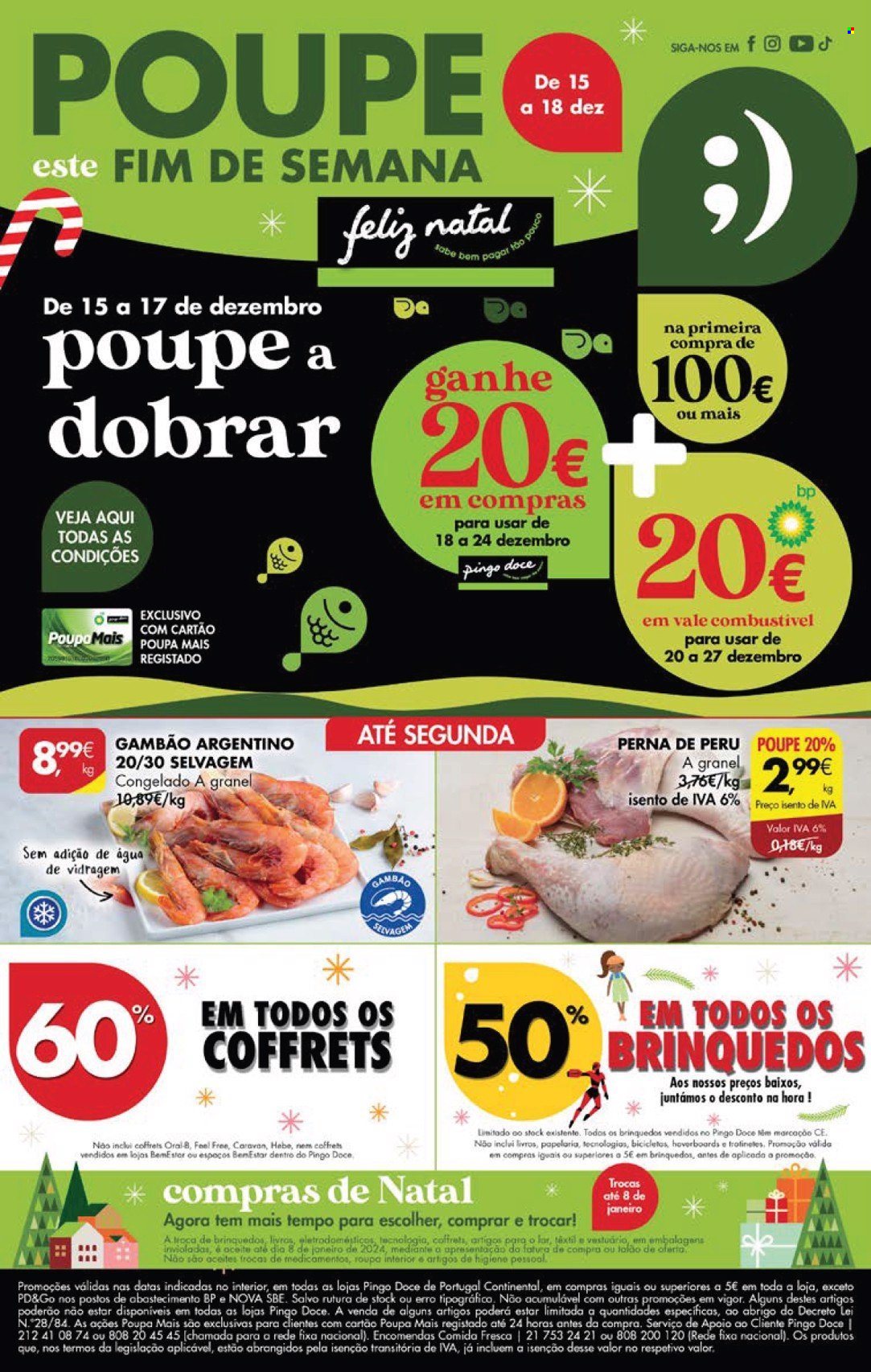 Folheto Pingo Doce - 15.12.2023 - 18.12.2023. Página 1