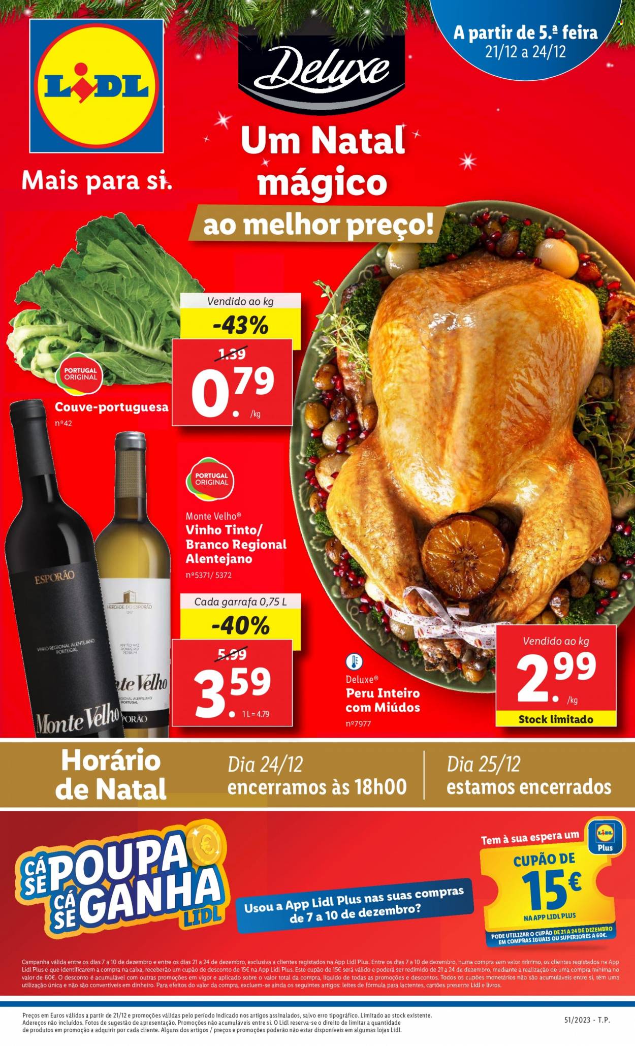 Folheto Lidl - 21.12.2023 - 24.12.2023. Página 1