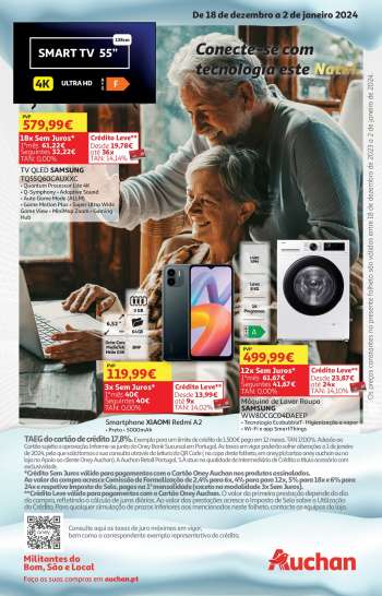 Folheto Auchan - 18.12.2023 - 2.1.2024.