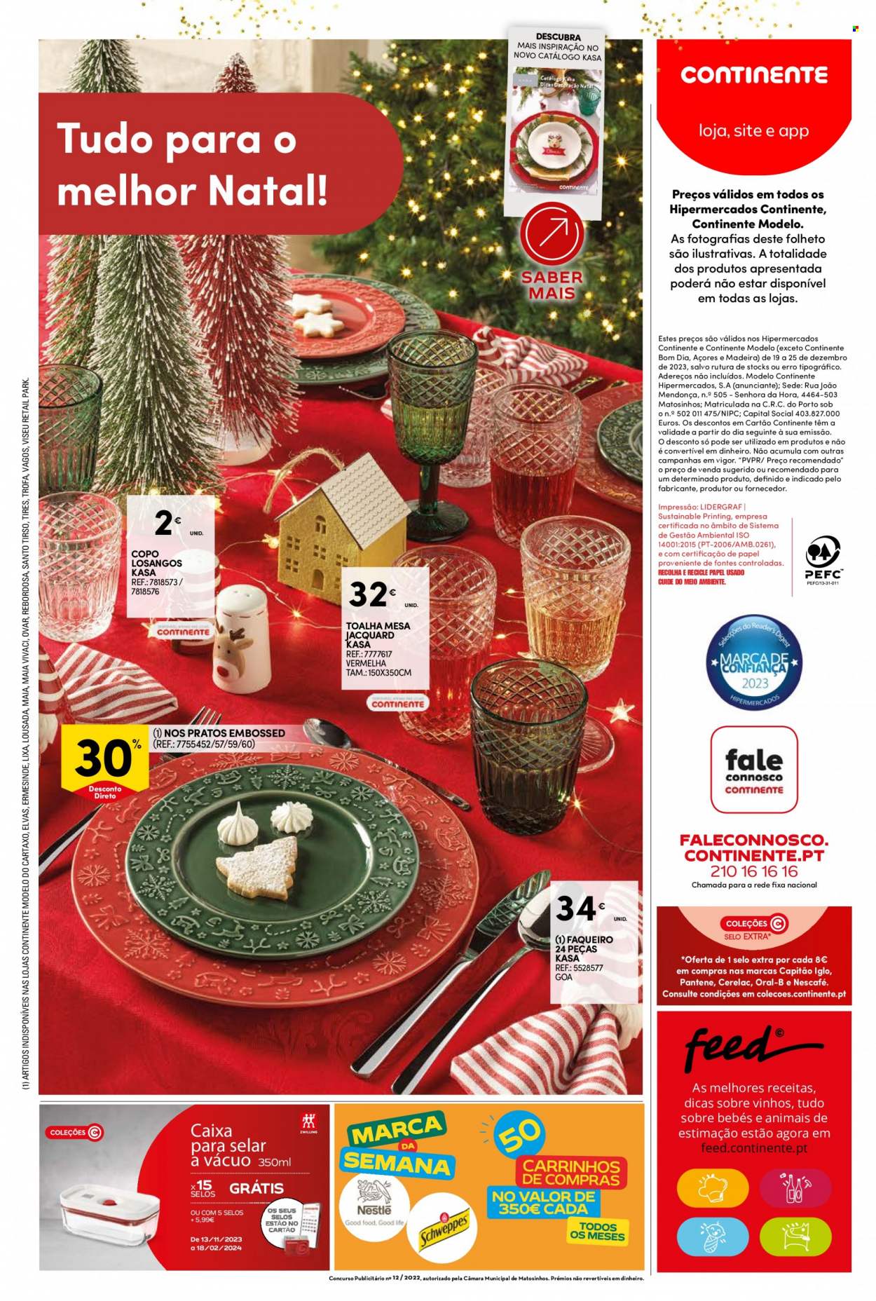 Folheto Continente - 19.12.2023 - 25.12.2023. Página 58