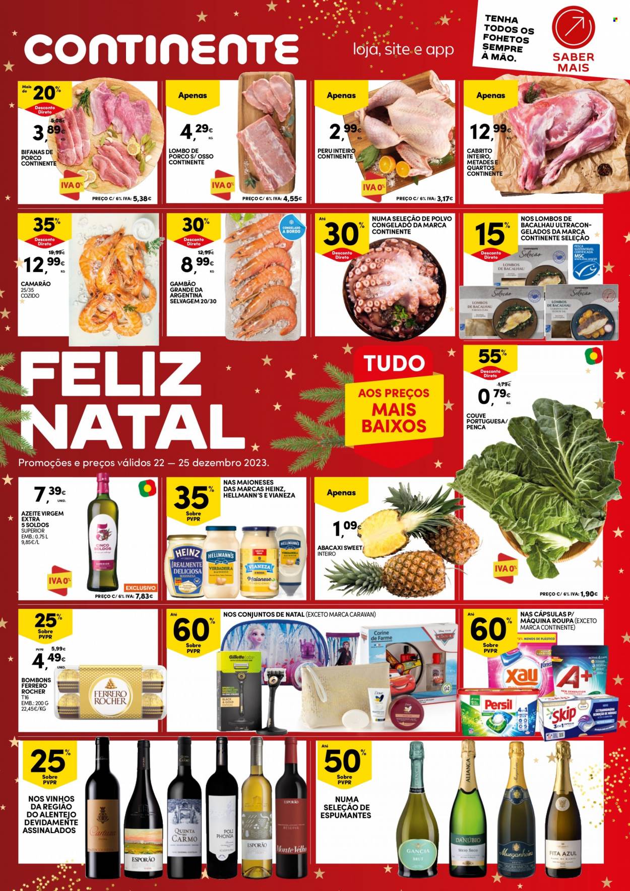 Folheto Continente - 22.12.2023 - 25.12.2023. Página 1
